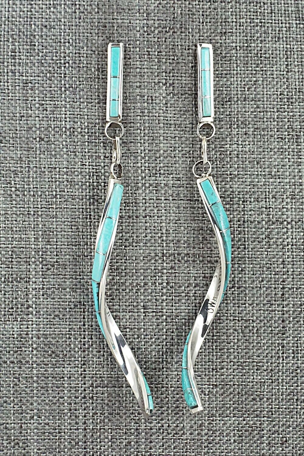 Turquoise & Sterling Silver Earrings - Gloria Waseta