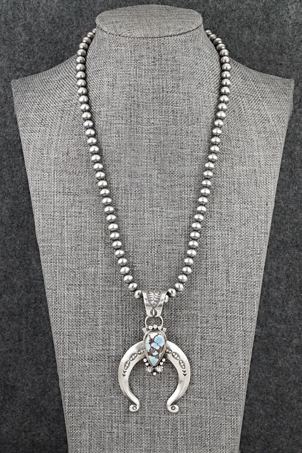 Turquoise & Sterling Silver Necklace - Samuel Yellowhair