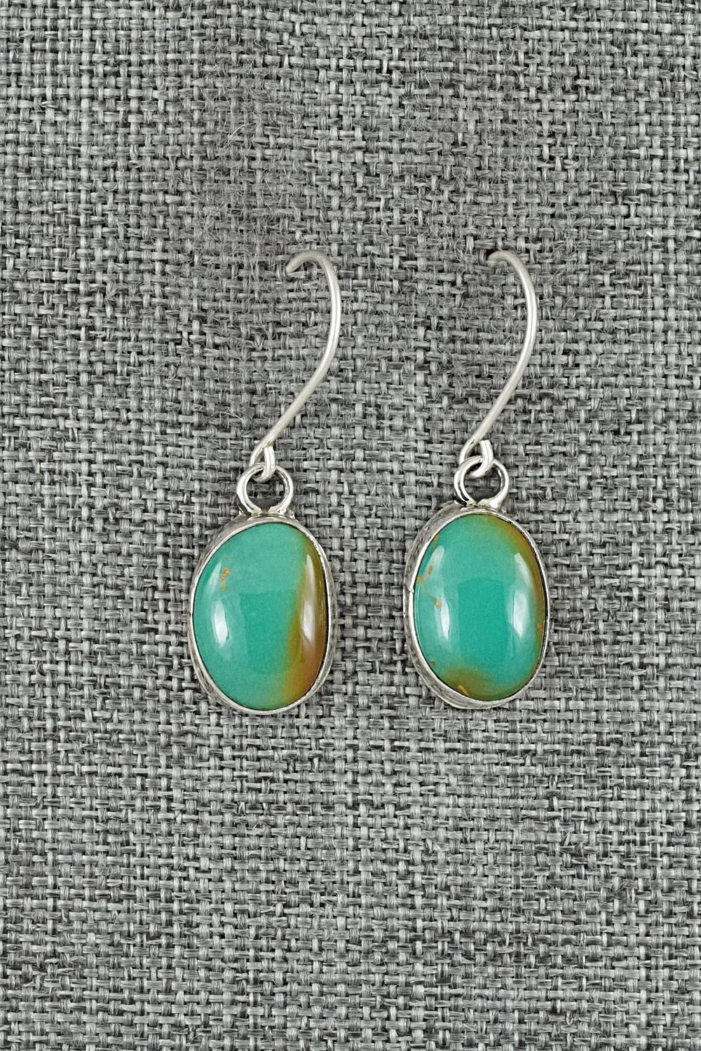 Turquoise & Sterling Silver Earrings - Rosemary Saunders