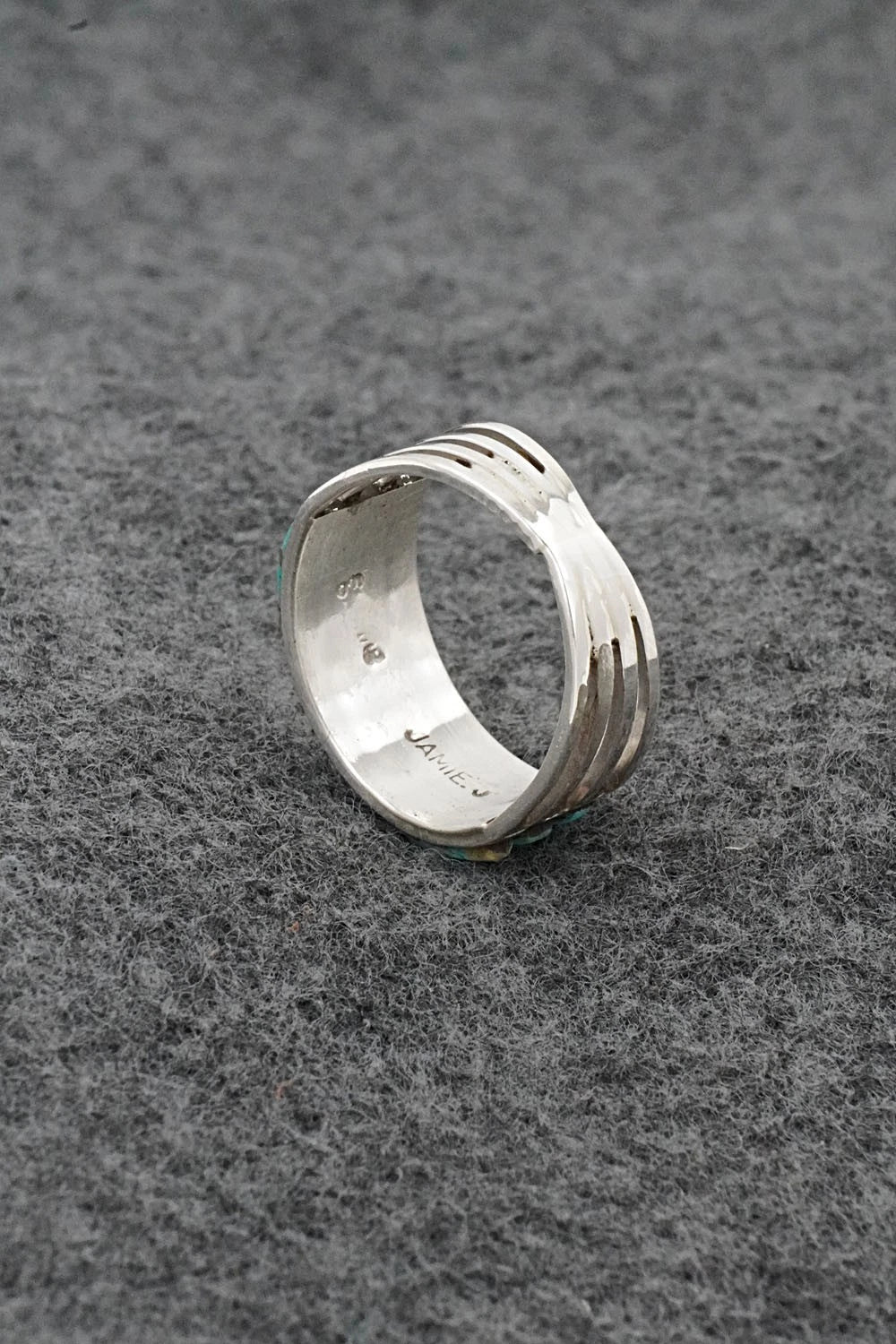 Turquoise & Sterling Silver Ring - Jamie Johnson - Size 9