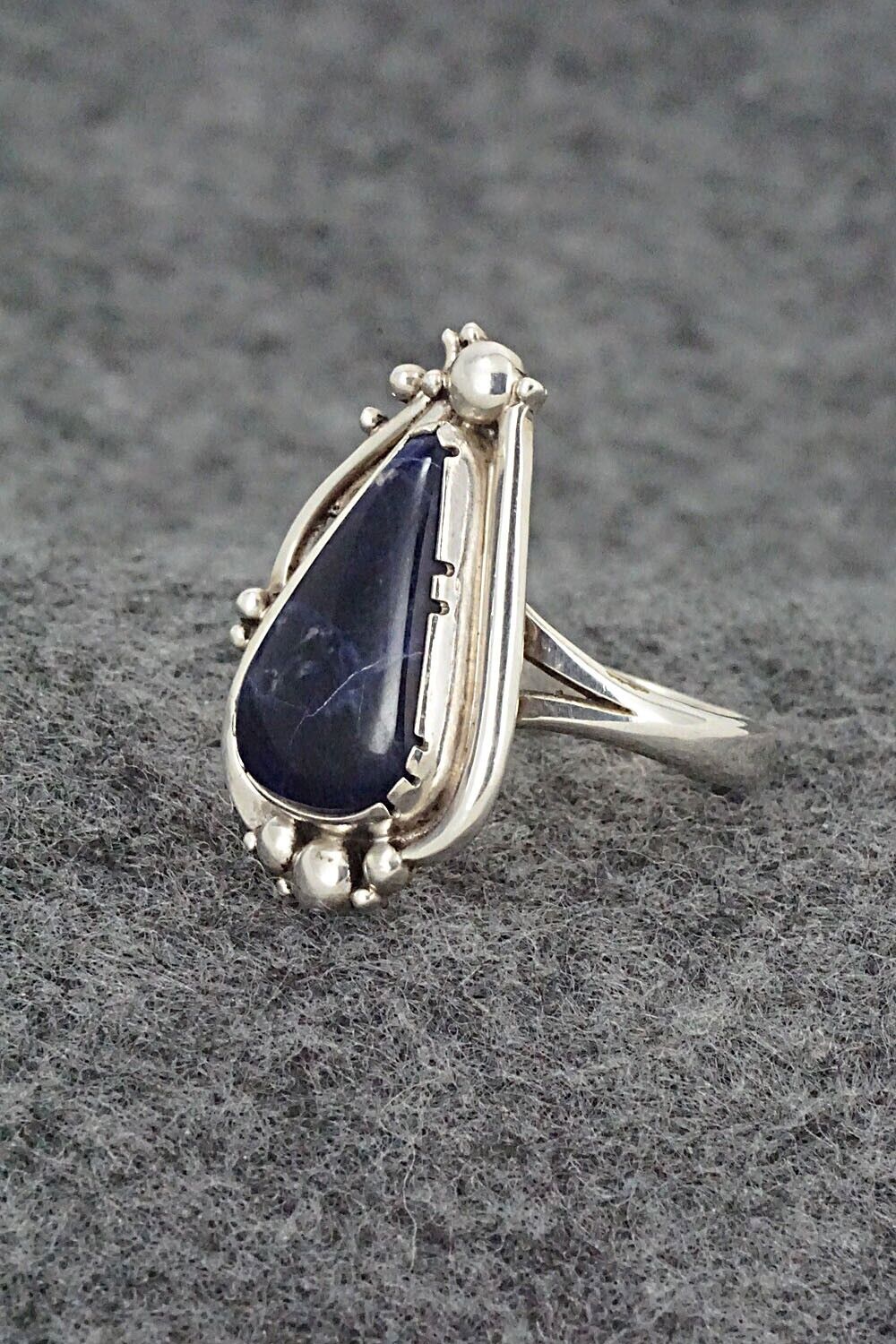 Sodalite & Sterling Silver Ring - Oliver Smith - Size 9.5