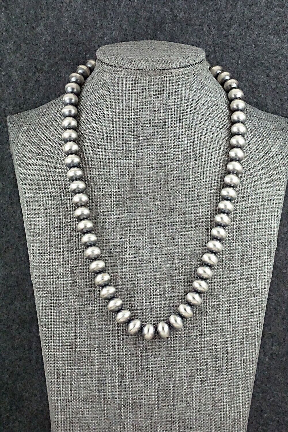 Sterling Silver Navajo Pearl Necklace - Bryannen Halwood
