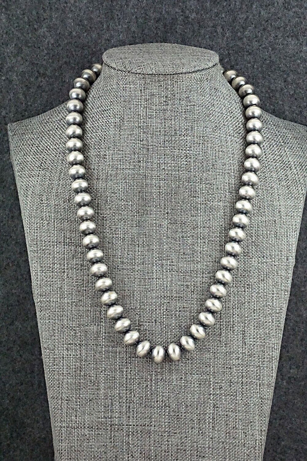 Sterling Silver Navajo Pearl Necklace - Bryannen Halwood