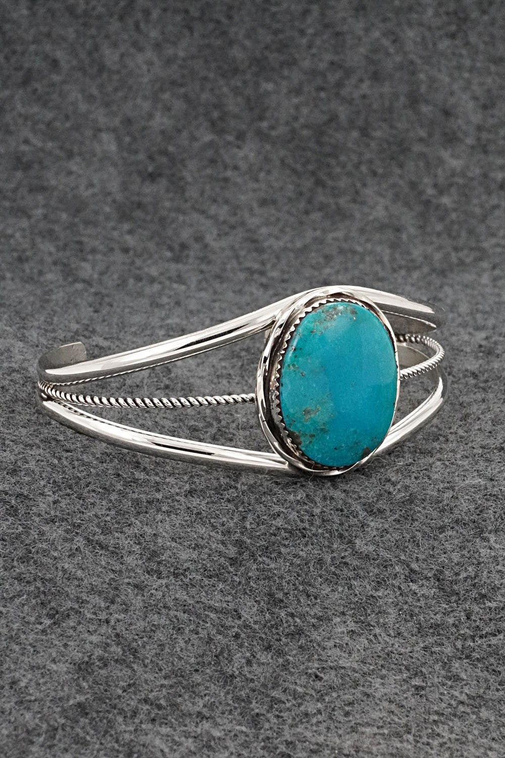 Turquoise & Sterling Silver Bracelet - Ernest Hawthorne