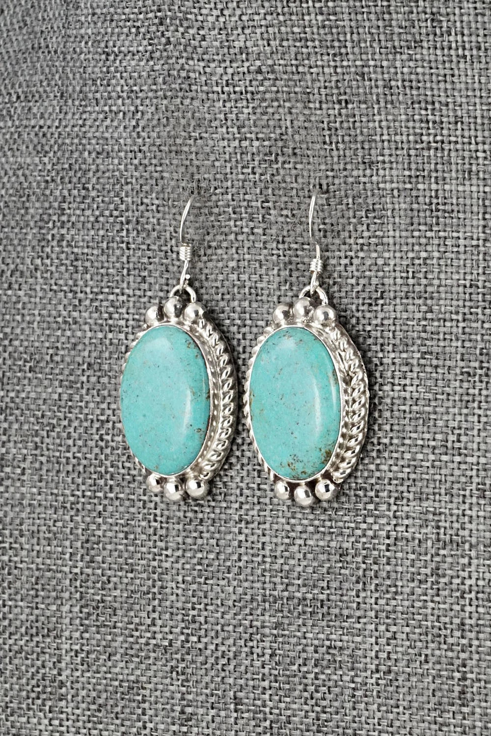 Turquoise & Sterling Silver Earrings - Antwone Brown