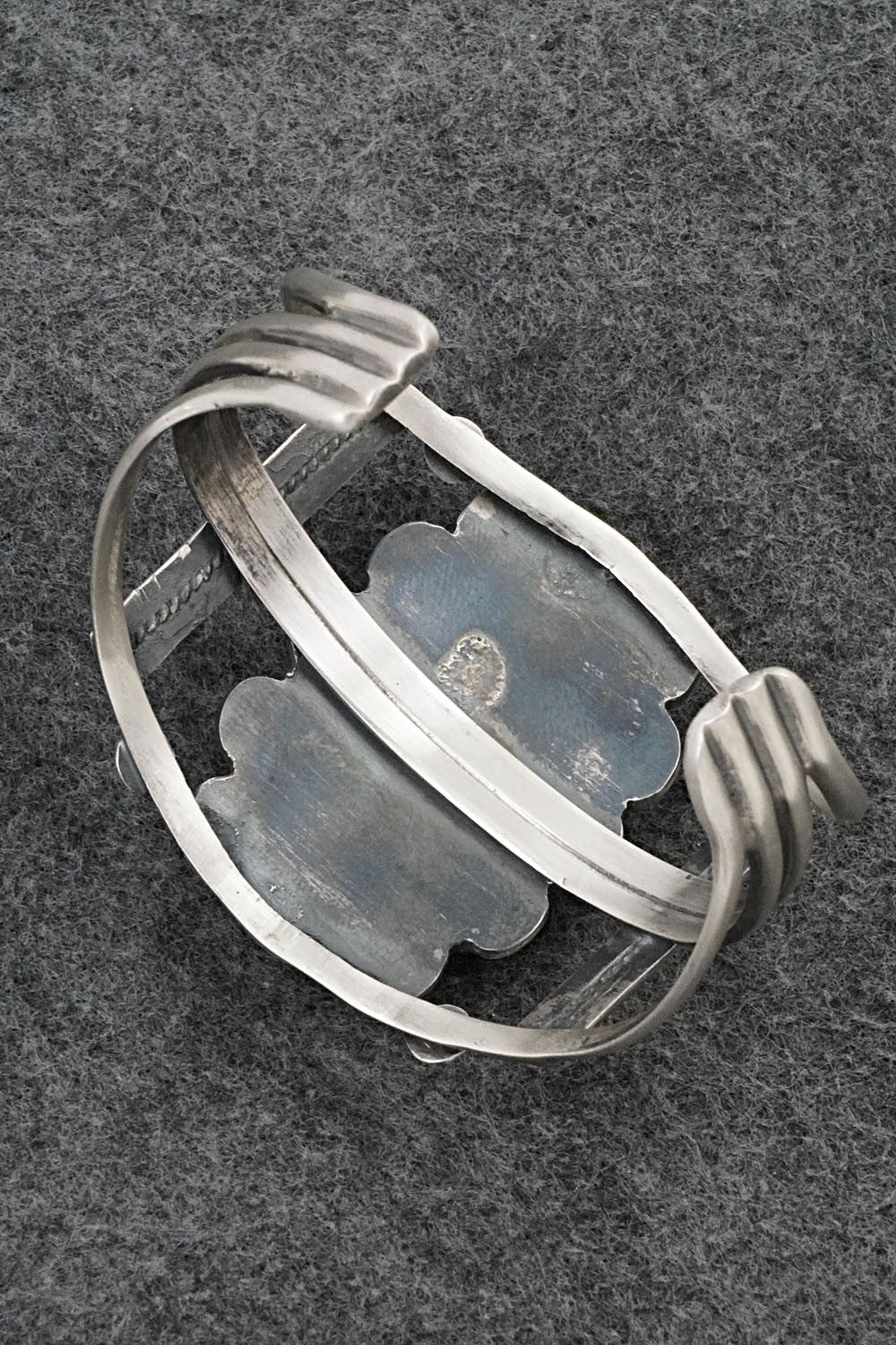 White Buffalo & Sterling Silver Bracelet - Vernon Johnson