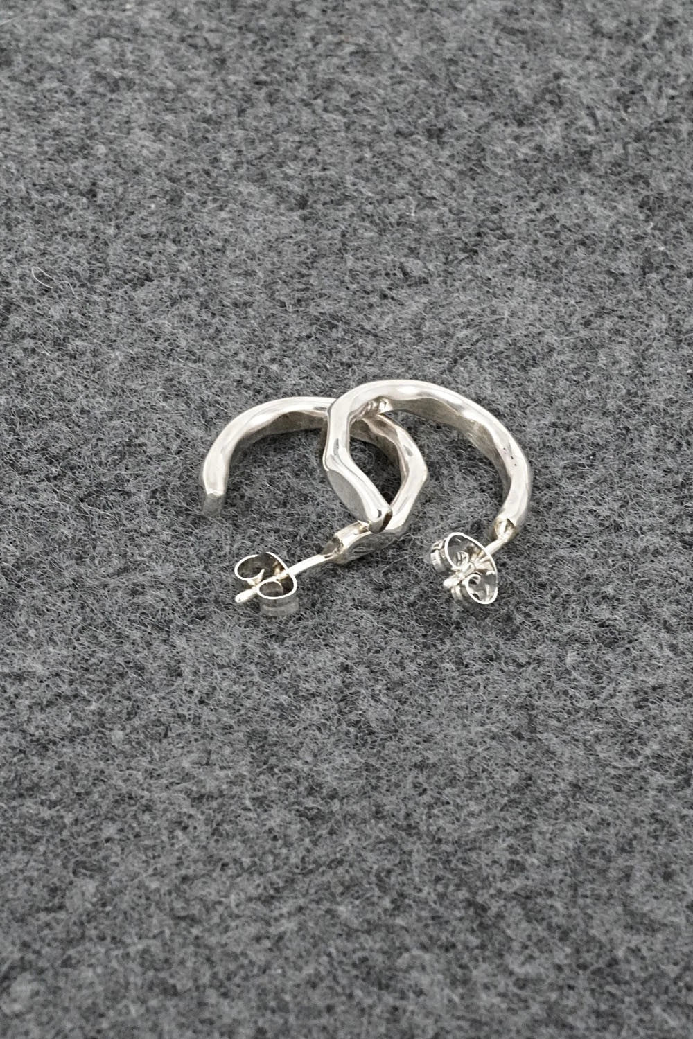 Sterling Silver Hoop Earrings - Elaine Tahe