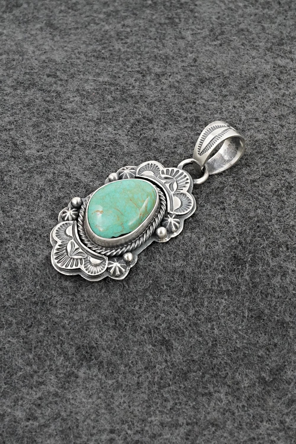 Turquoise & Sterling Silver Pendant - Randy Boyd
