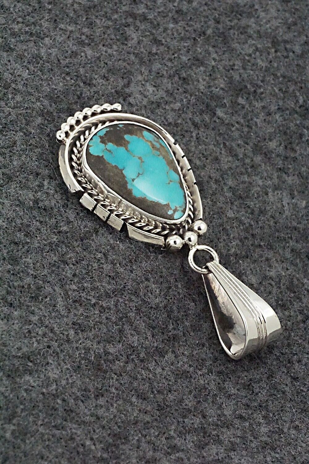 Turquoise & Sterling Silver Pendant - Samuel Yellowhair