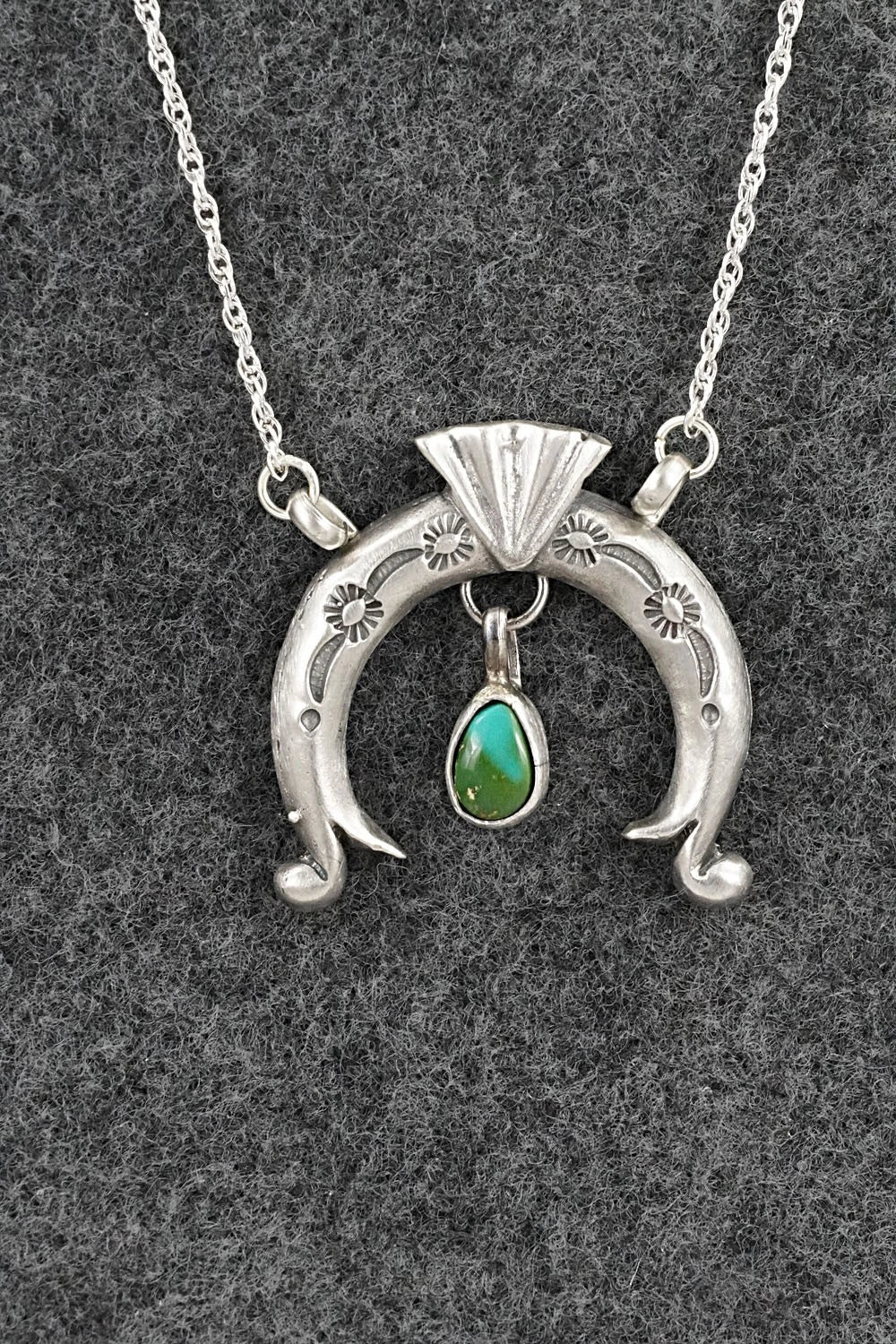 Turquoise & Sterling Silver Necklace - Gary Shorty