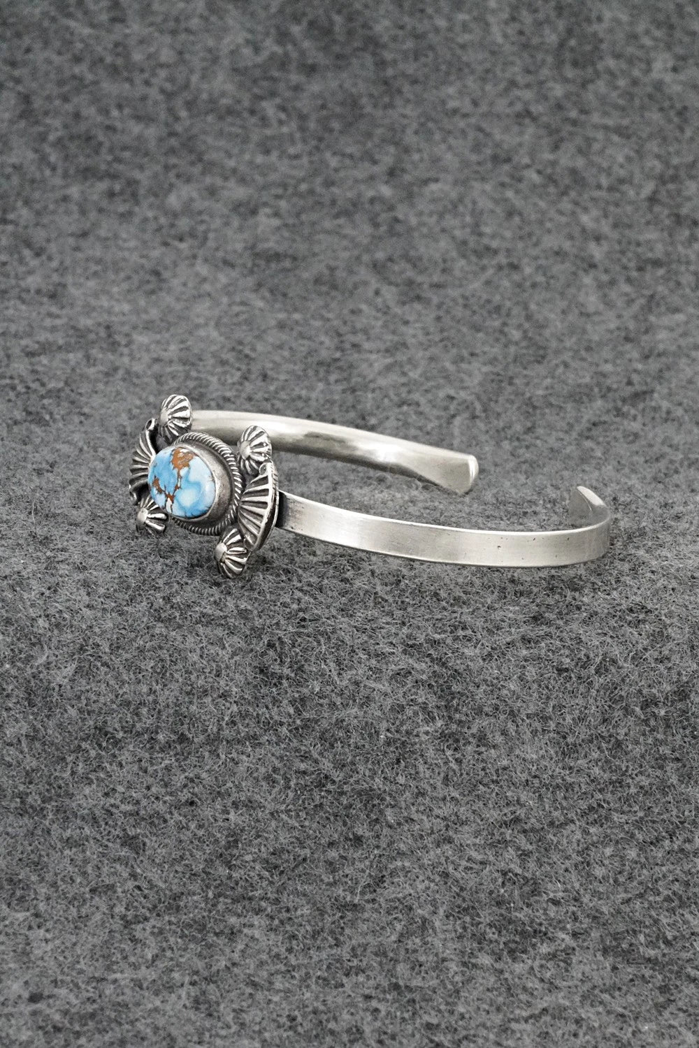 Turquoise & Sterling Silver Bracelet - Genevieve Francisco