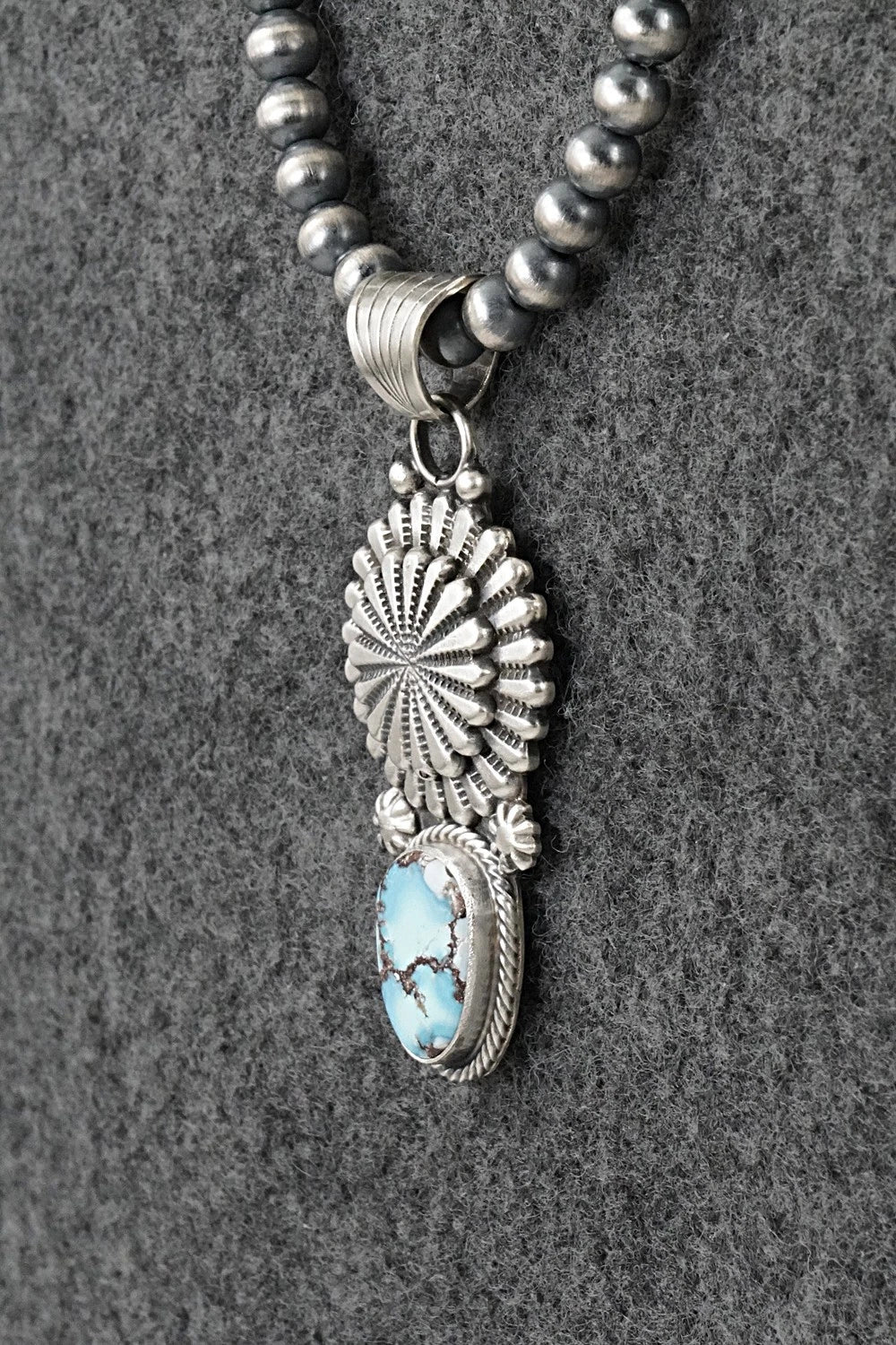 Turquoise & Sterling Silver Necklace - Sharon McCarthy