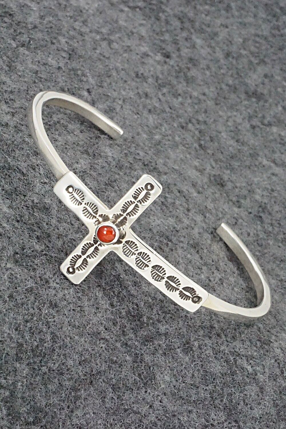 Coral & Sterling Silver Bracelet - Thomas Valencia