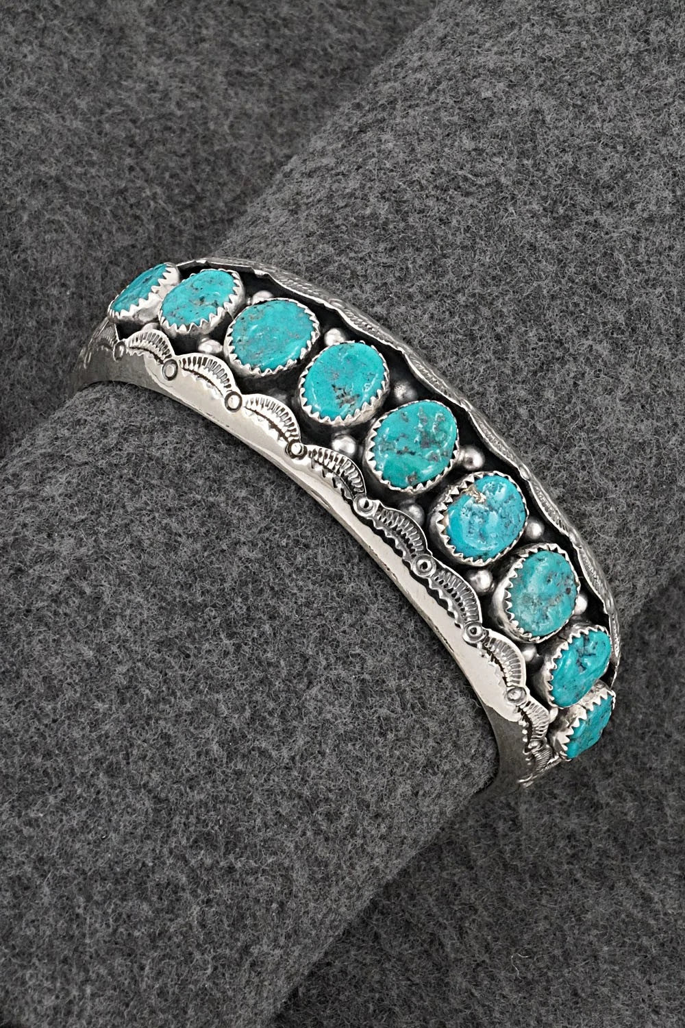 Turquoise & Sterling Silver Bracelet - Wilbert Muskett Sr.