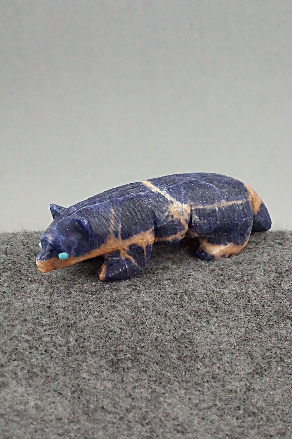 Badger Zuni Fetish Carving - Ronnie Lunasee