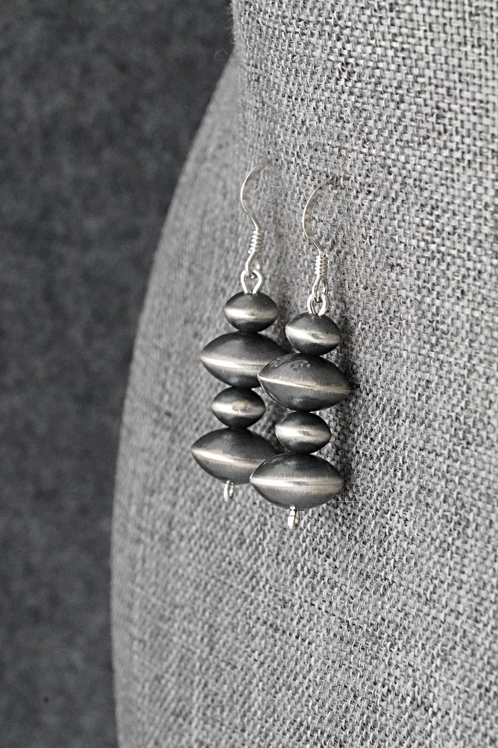 Sterling Silver Navajo Pearl Earrings - Preston Haley