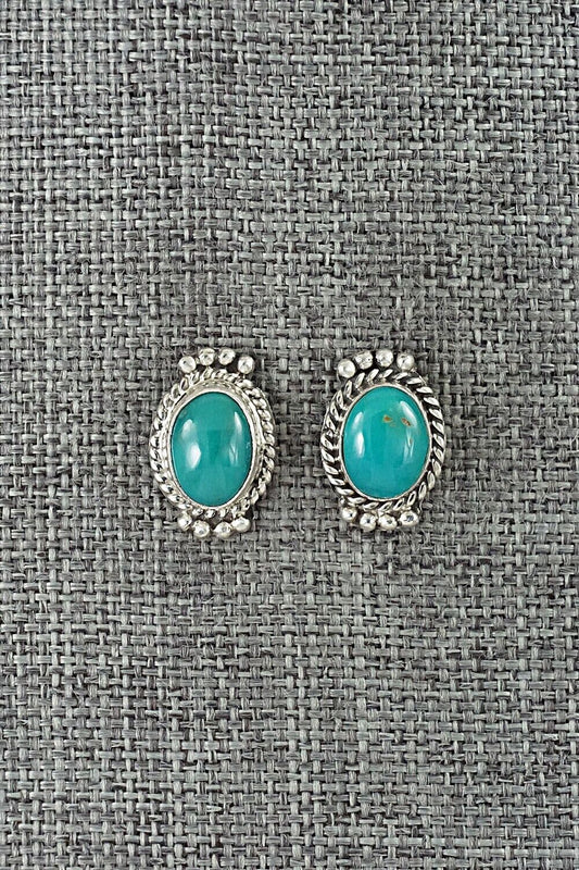 Turquoise & Sterling Silver Earrings - Jan Mariano