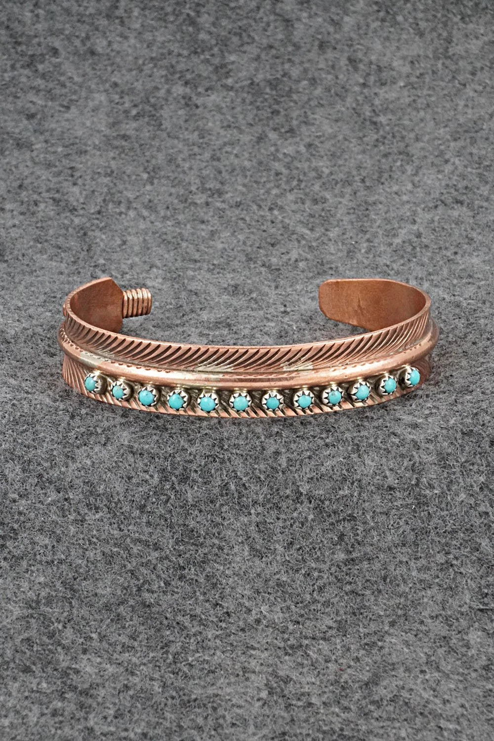 Turquoise & Copper Bracelet - Aaron Davis