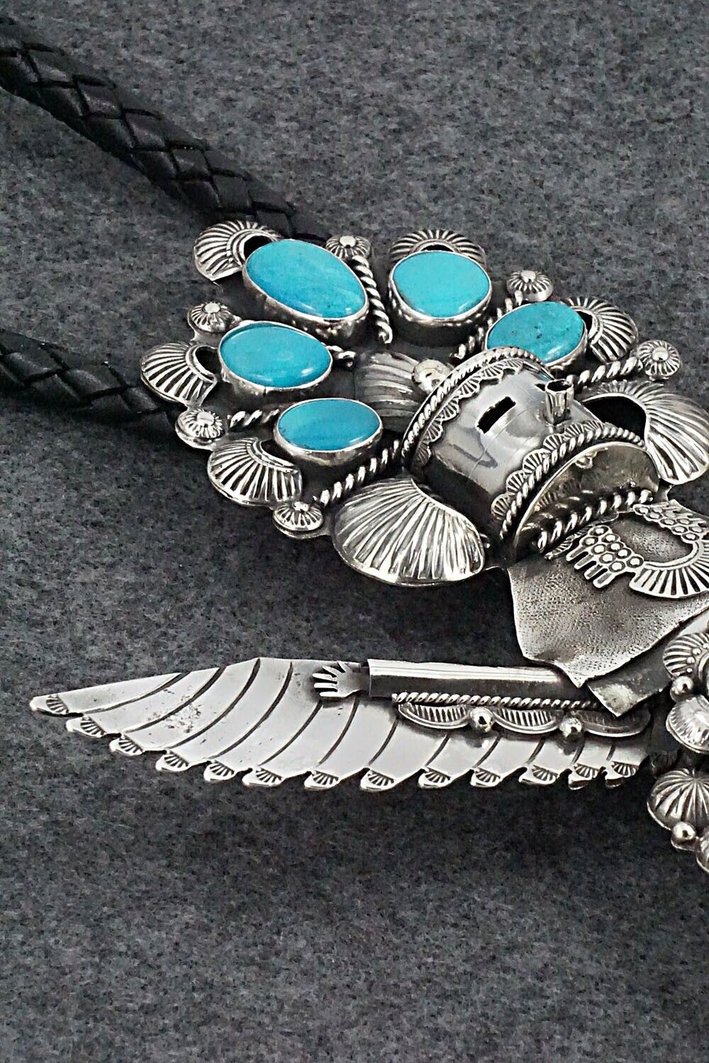 Turquoise & Sterling Silver Bolo Tie - Garrett Hale