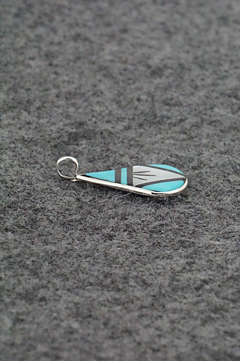 Multi Stone & Sterling Silver Pendant - Rhianna Kallestewa