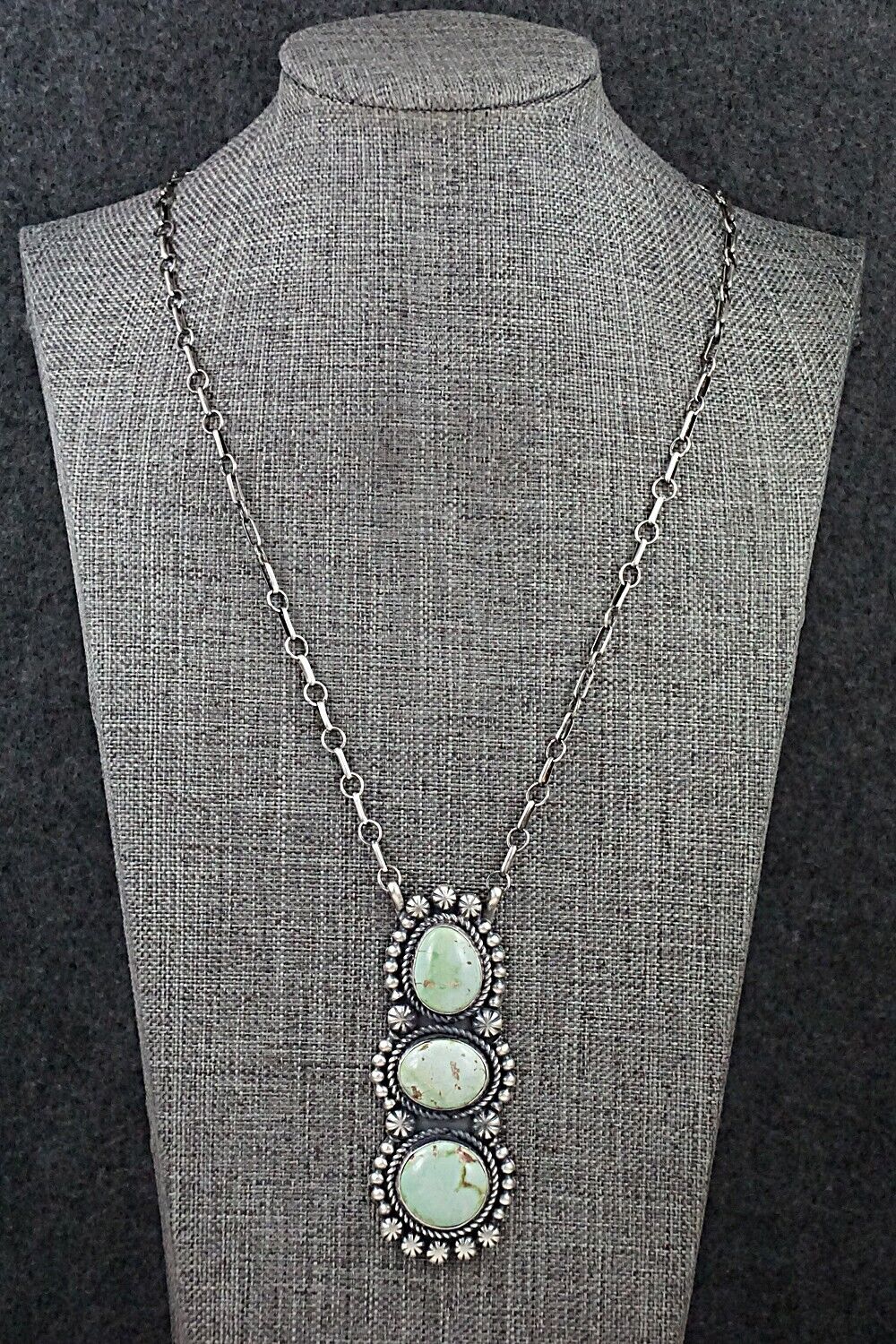 Turquoise & Sterling Silver Necklace - Jeff James