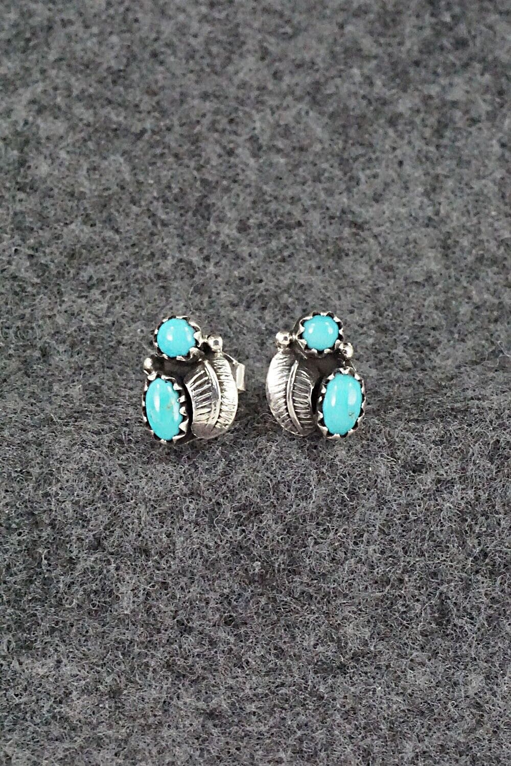 Turquoise & Sterling Silver Earrings - Betty Hawthorne
