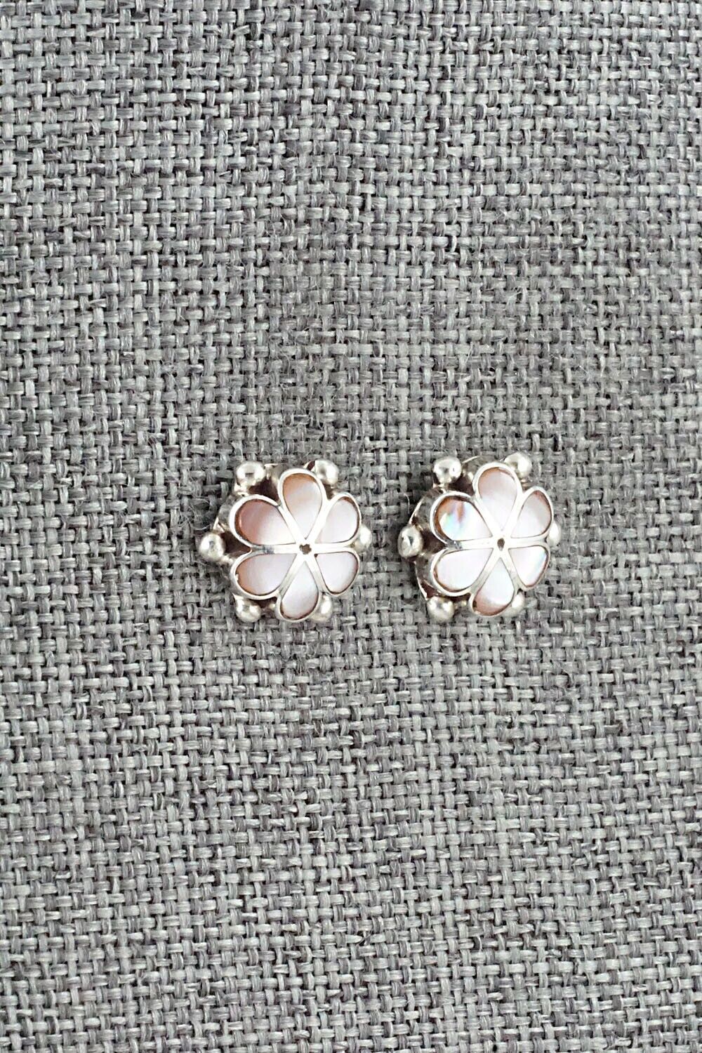Mother of Pearl & Sterling Silver Earrings - Bernadette Hattie
