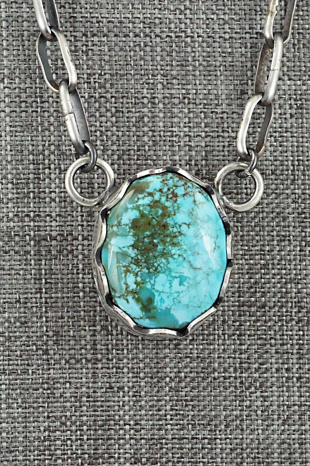 Turquoise & Sterling Silver Necklace - Paul Livingston