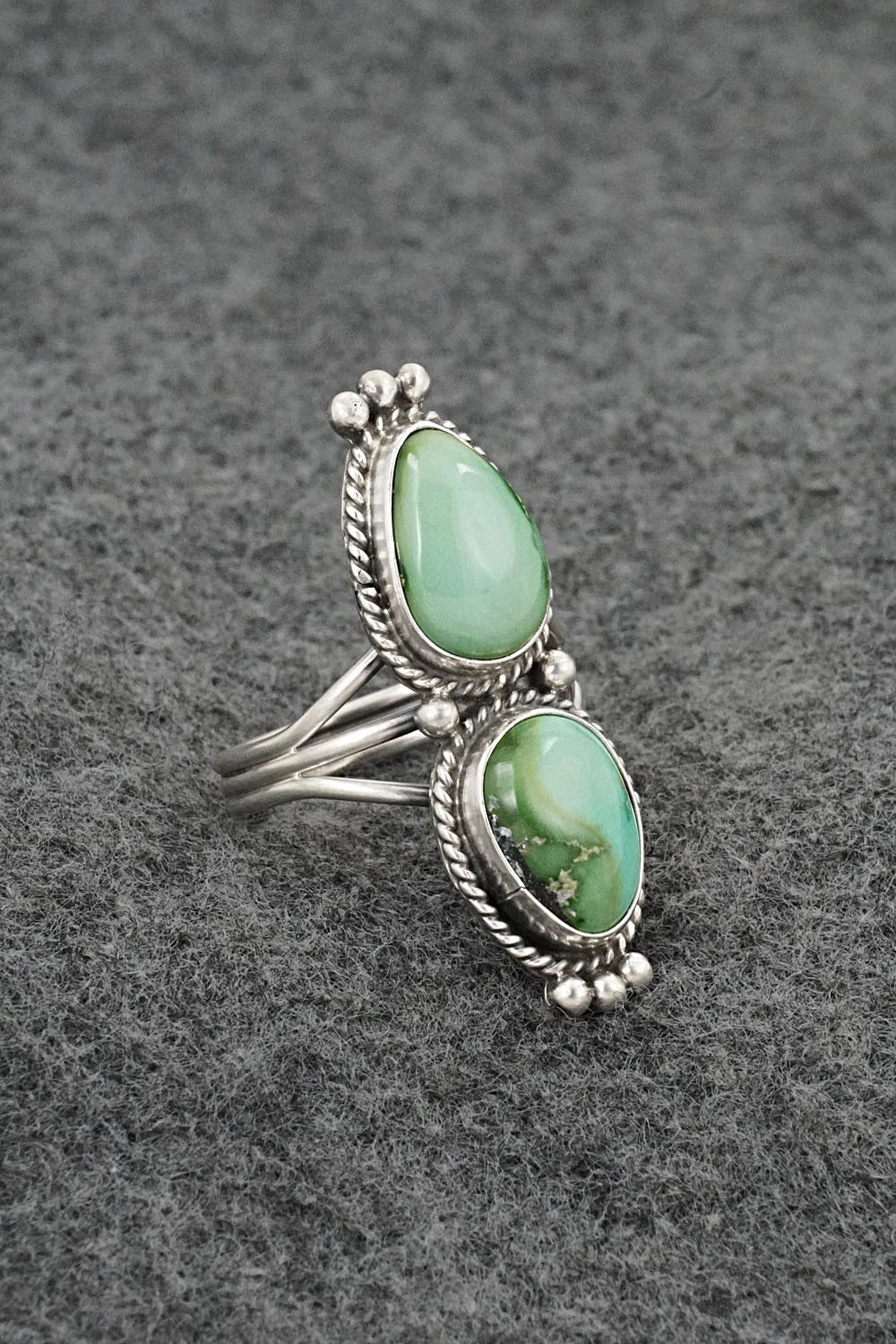 Turquoise & Sterling Silver Ring - Rena Begay - Size 8