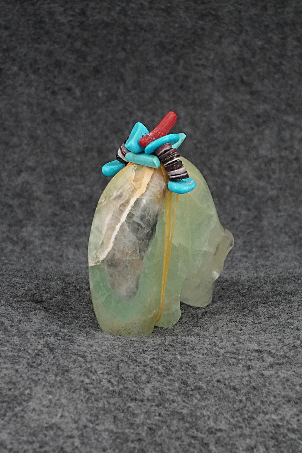 Bear Zuni Fetish Carving - Rodney Laiwakete