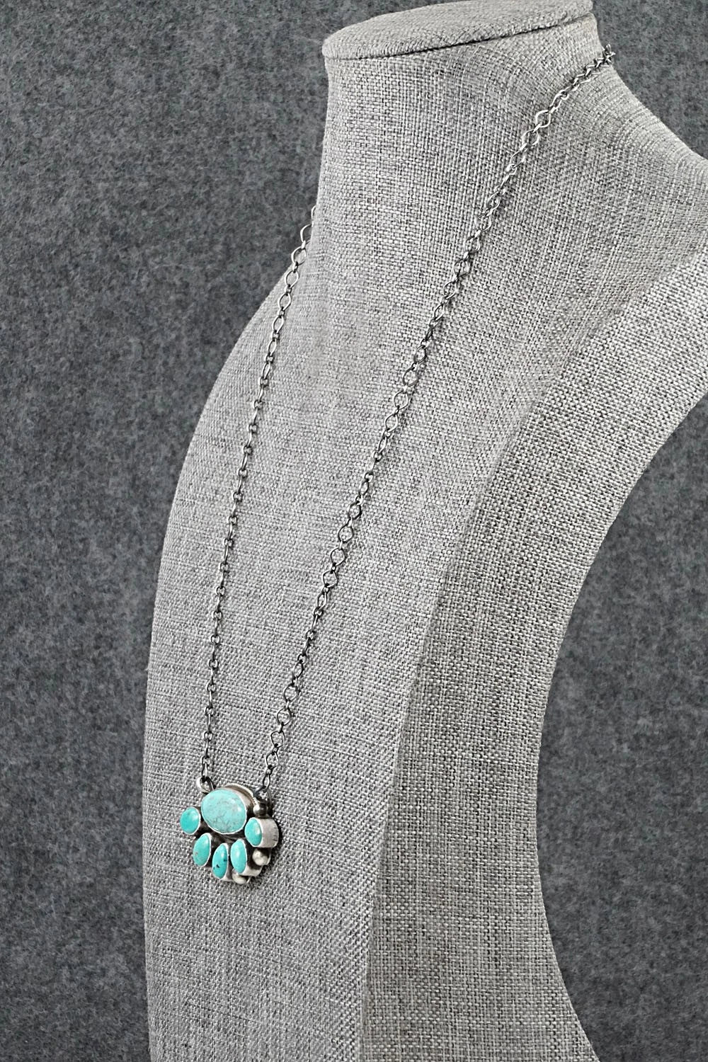 Turquoise & Sterling Silver Necklace - Kathleen Livingston
