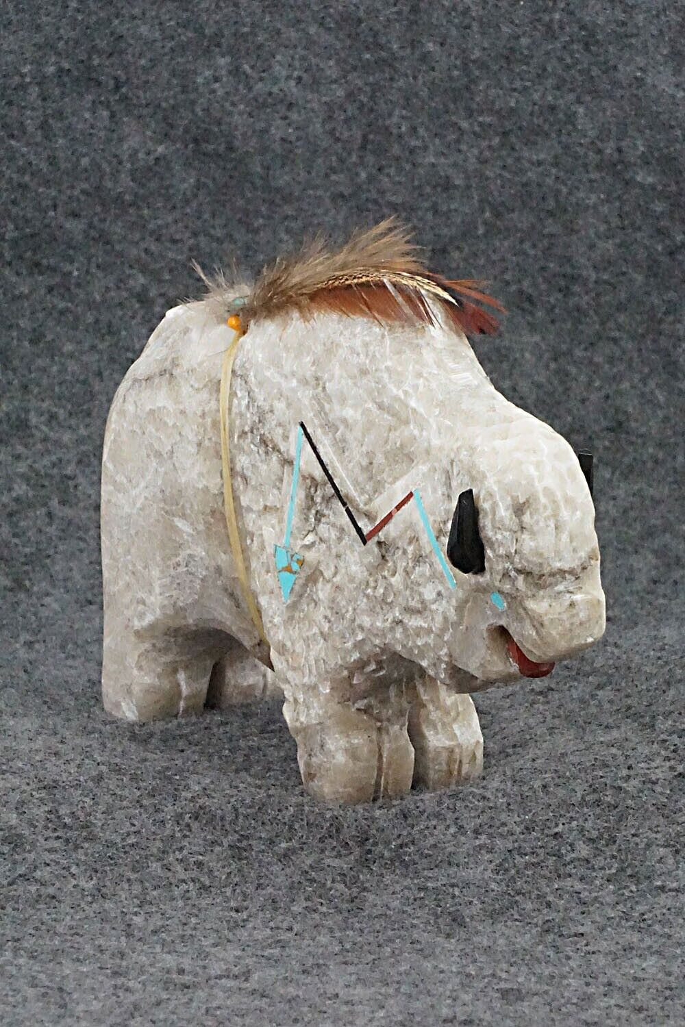 Buffalo Navajo Fetish Carving - Ben Livingston