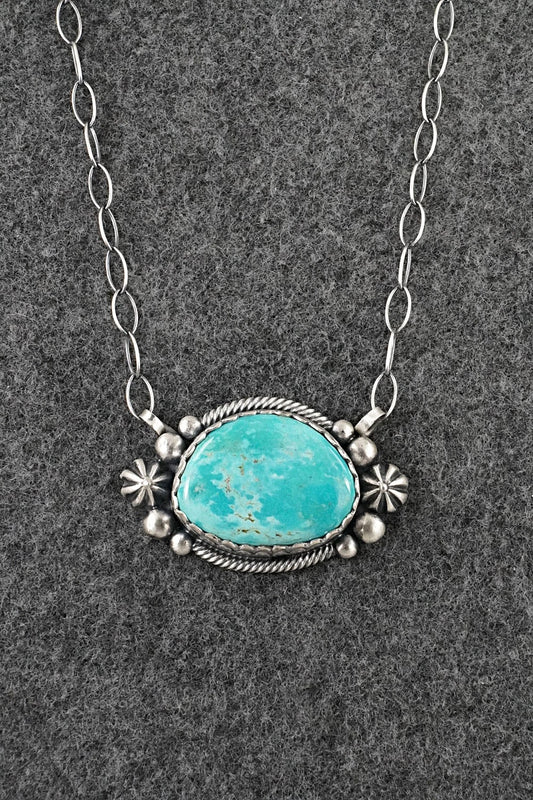 Turquoise & Sterling Silver Necklace - Mark Yazzie