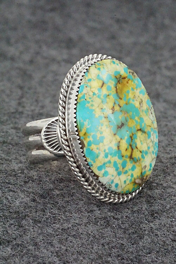 Turquoise & Sterling Silver Ring - Anthony Brown - Size 12.5