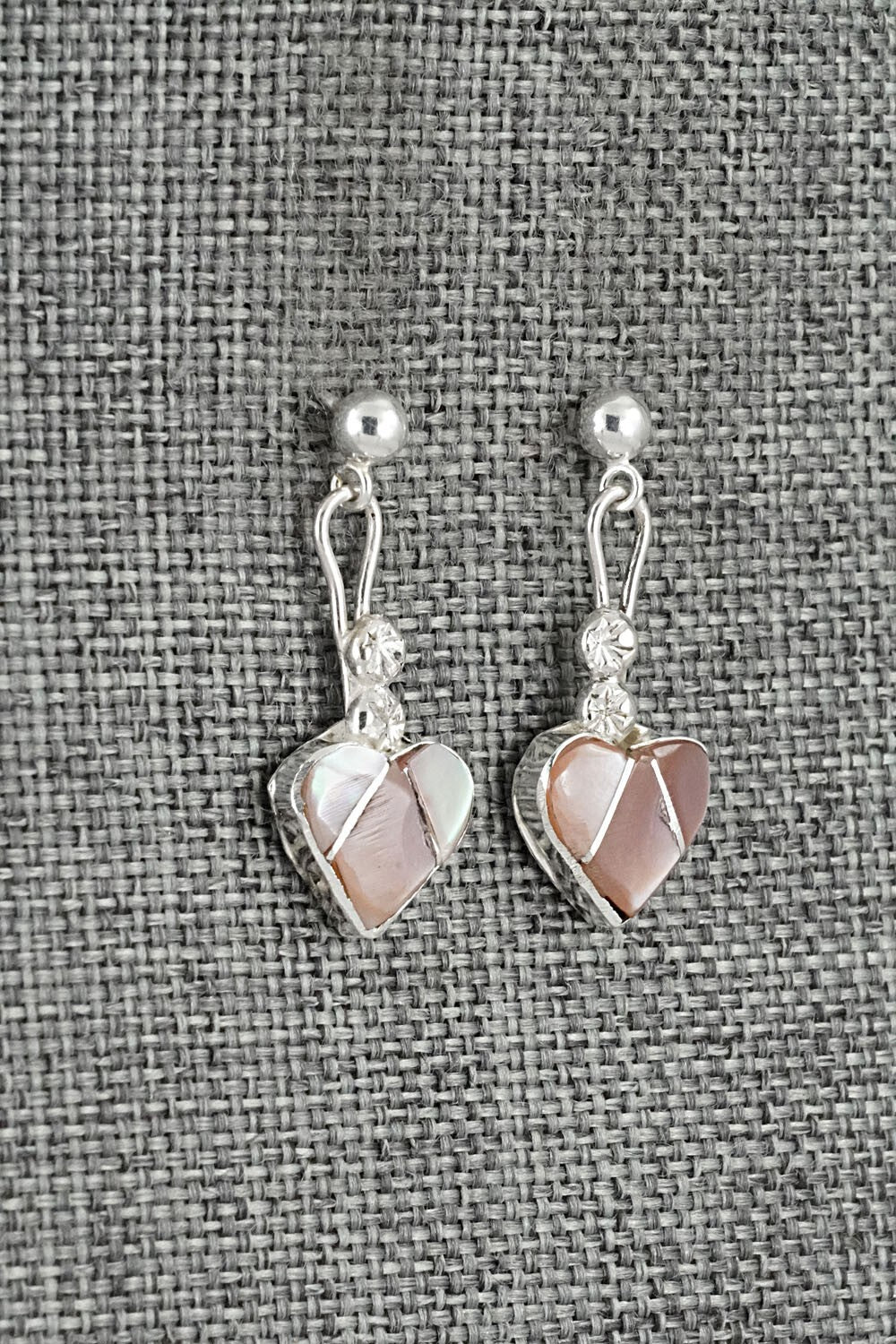 Mother of Pearl Inlay & Sterling Silver Earrings - Ola Eriacho
