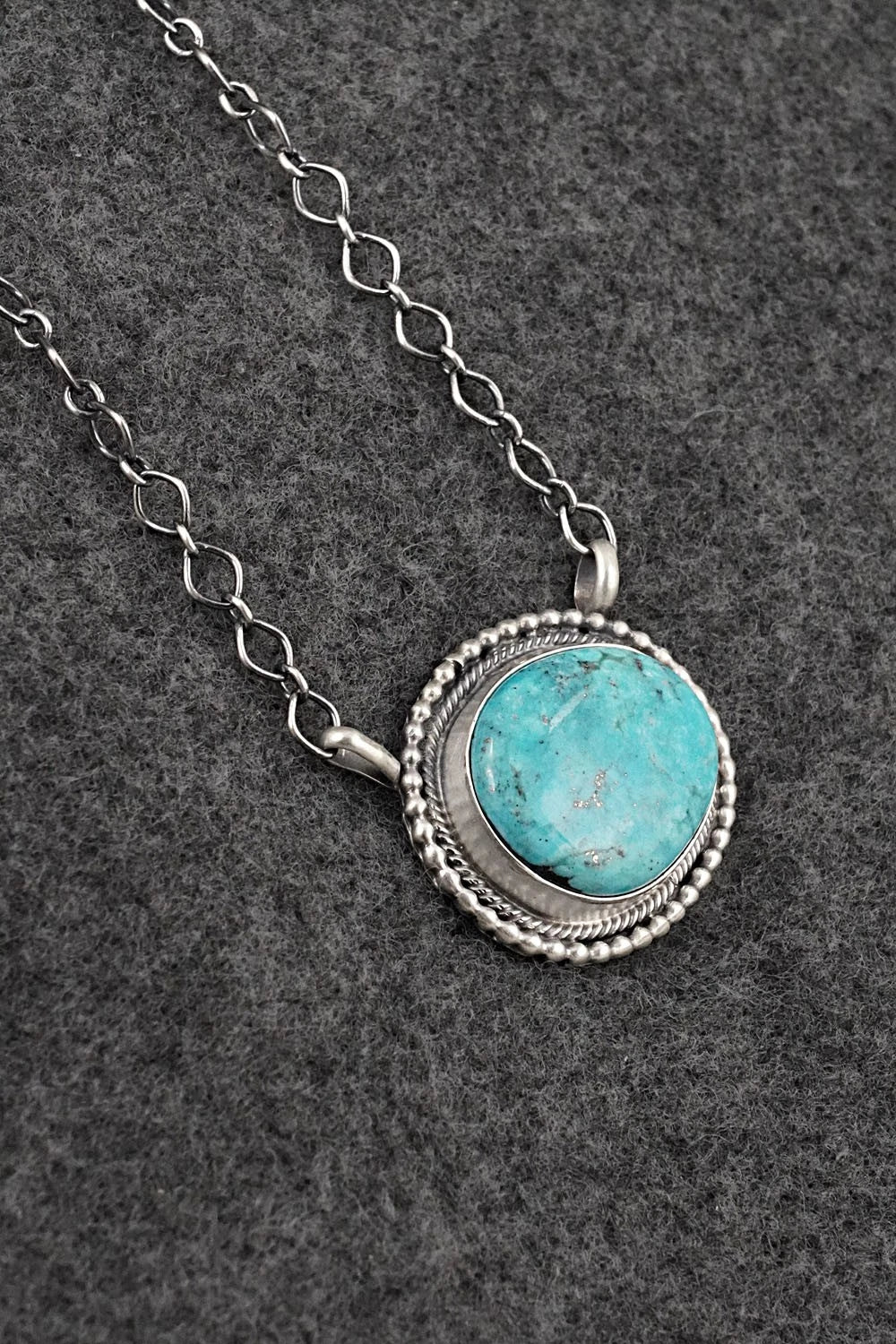 Turquoise & Sterling Silver Necklace - Darrin Livingston