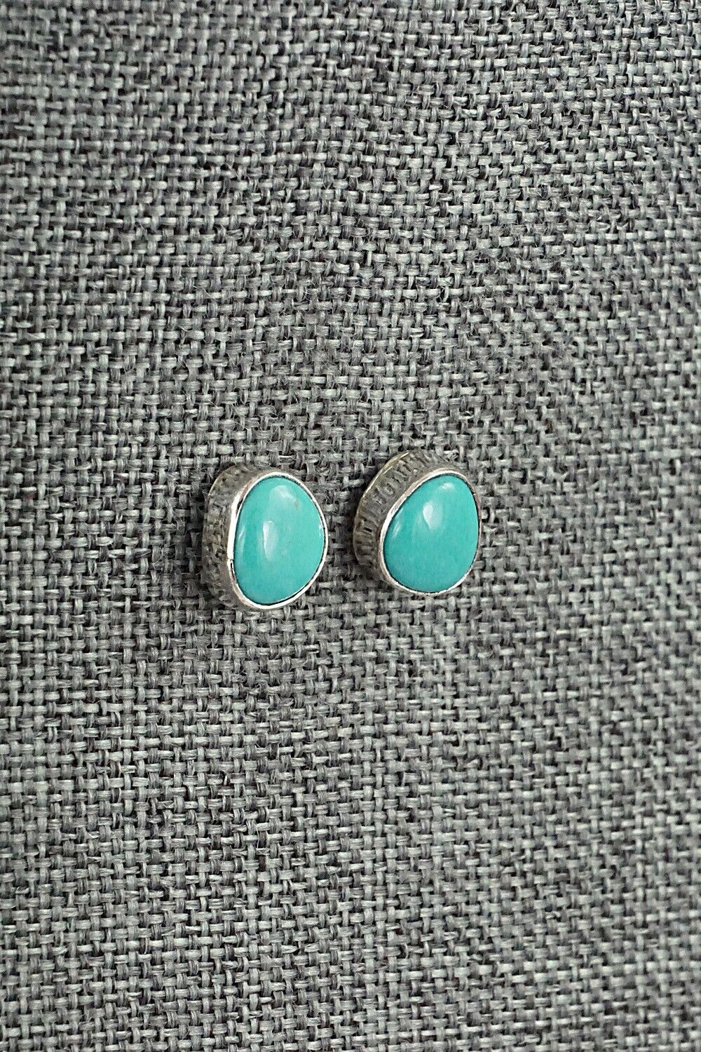 Turquoise & Sterling Silver Earrings - Marco Begaye