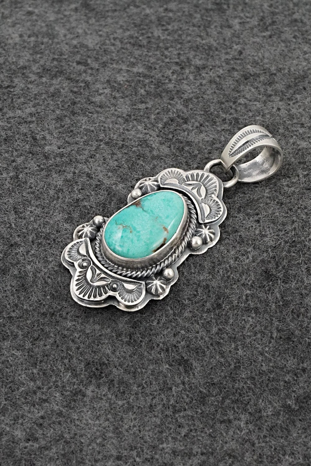 Turquoise & Sterling Silver Pendant - Randy Boyd