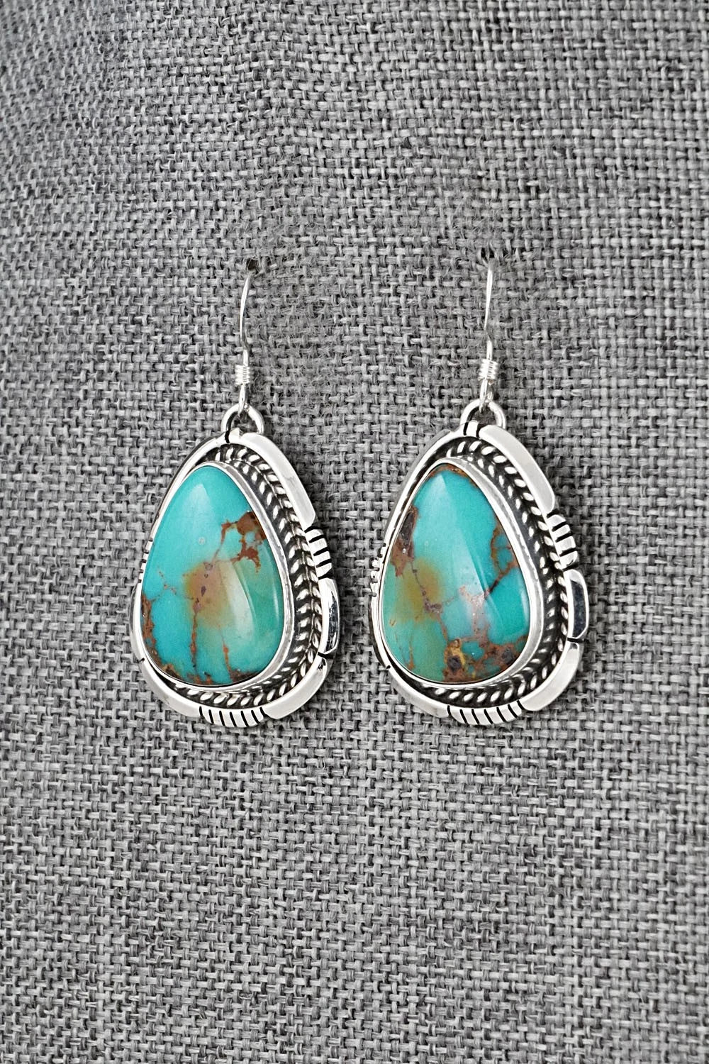 Turquoise & Sterling Silver Earrings - Irene Kee