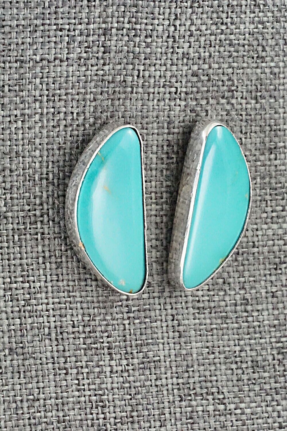 Turquoise & Sterling Silver Earrings - Marco Begaye