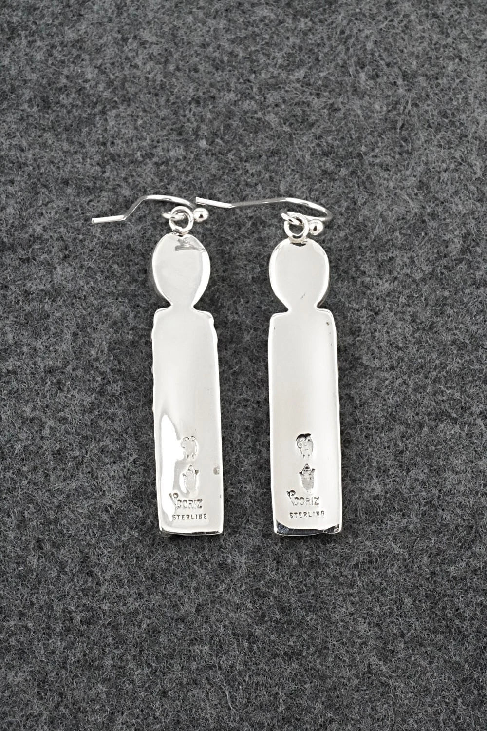 Turquoise & Sterling Silver Earrings - Raymond Coriz