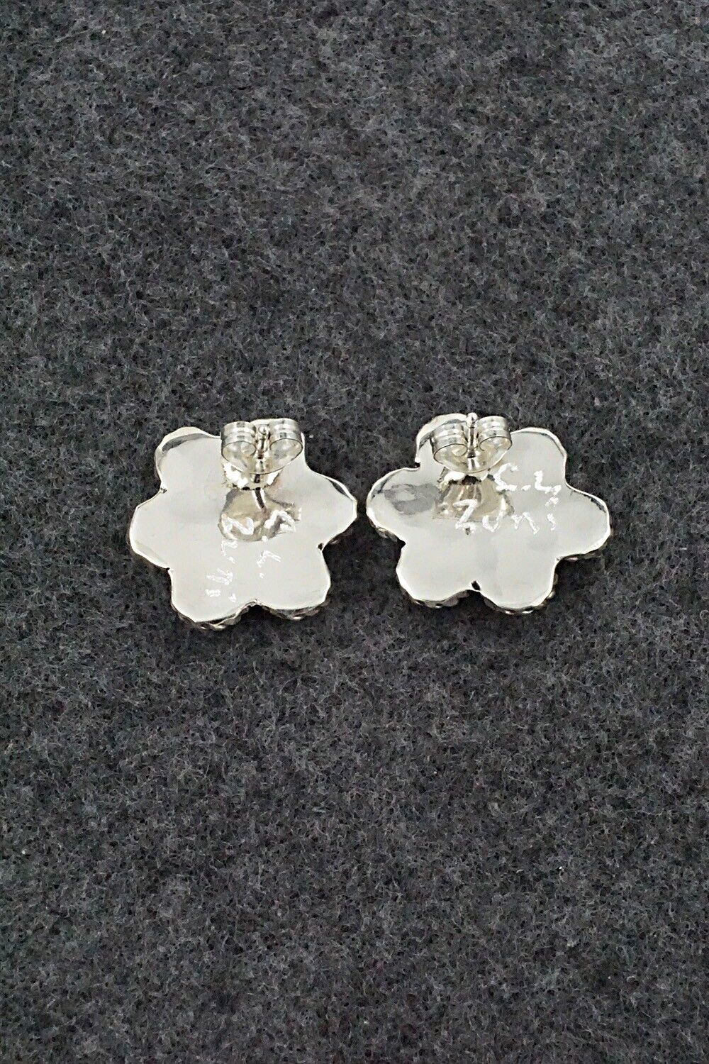 Mother of Pearl & Sterling Silver Earrings - Carol Lateyice