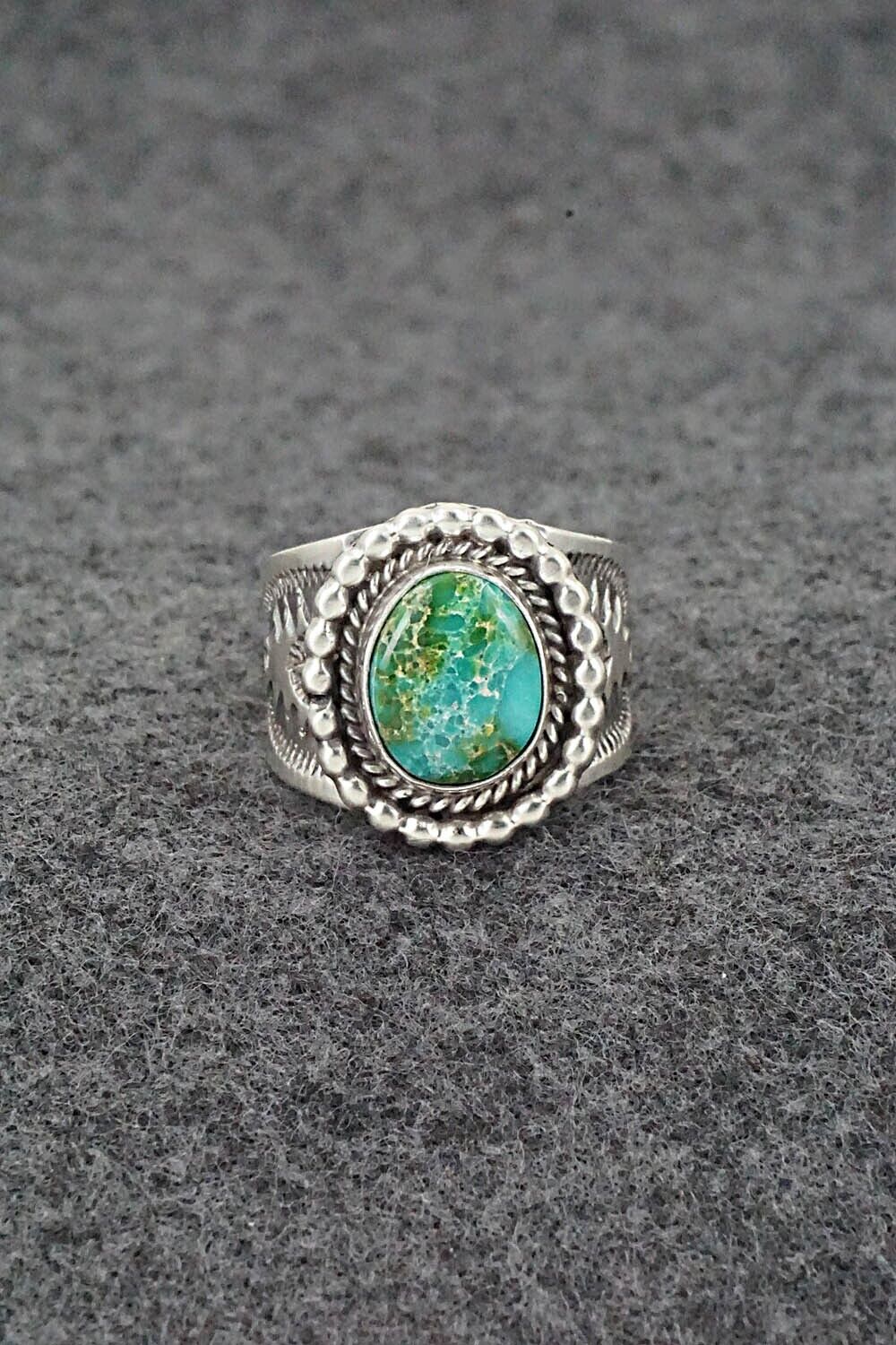 Turquoise & Sterling Silver Ring - Samuel Yellowhair - Size 6