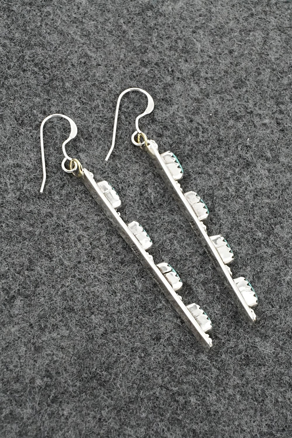 Turquoise & Sterling Silver Earrings - Murray Hannaweeka