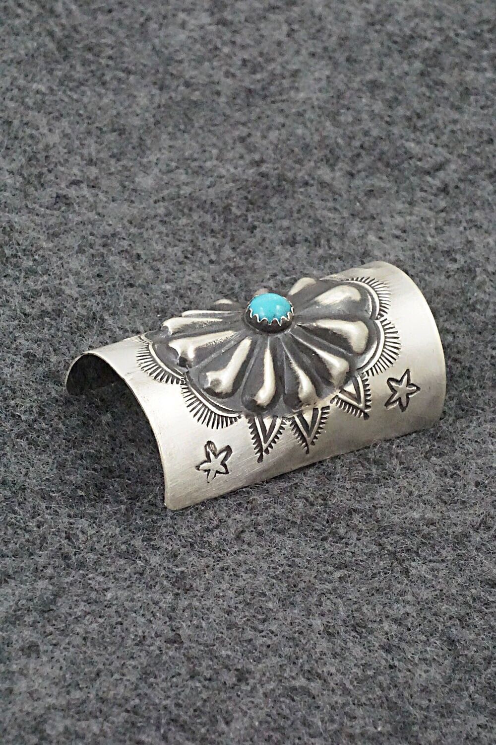 Turquoise & Sterling Silver Hair Pin - Arlene Soce