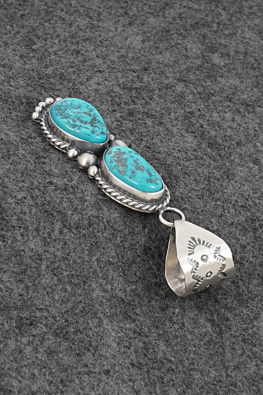 Turquoise & Sterling Silver Pendant - Anthony Brown