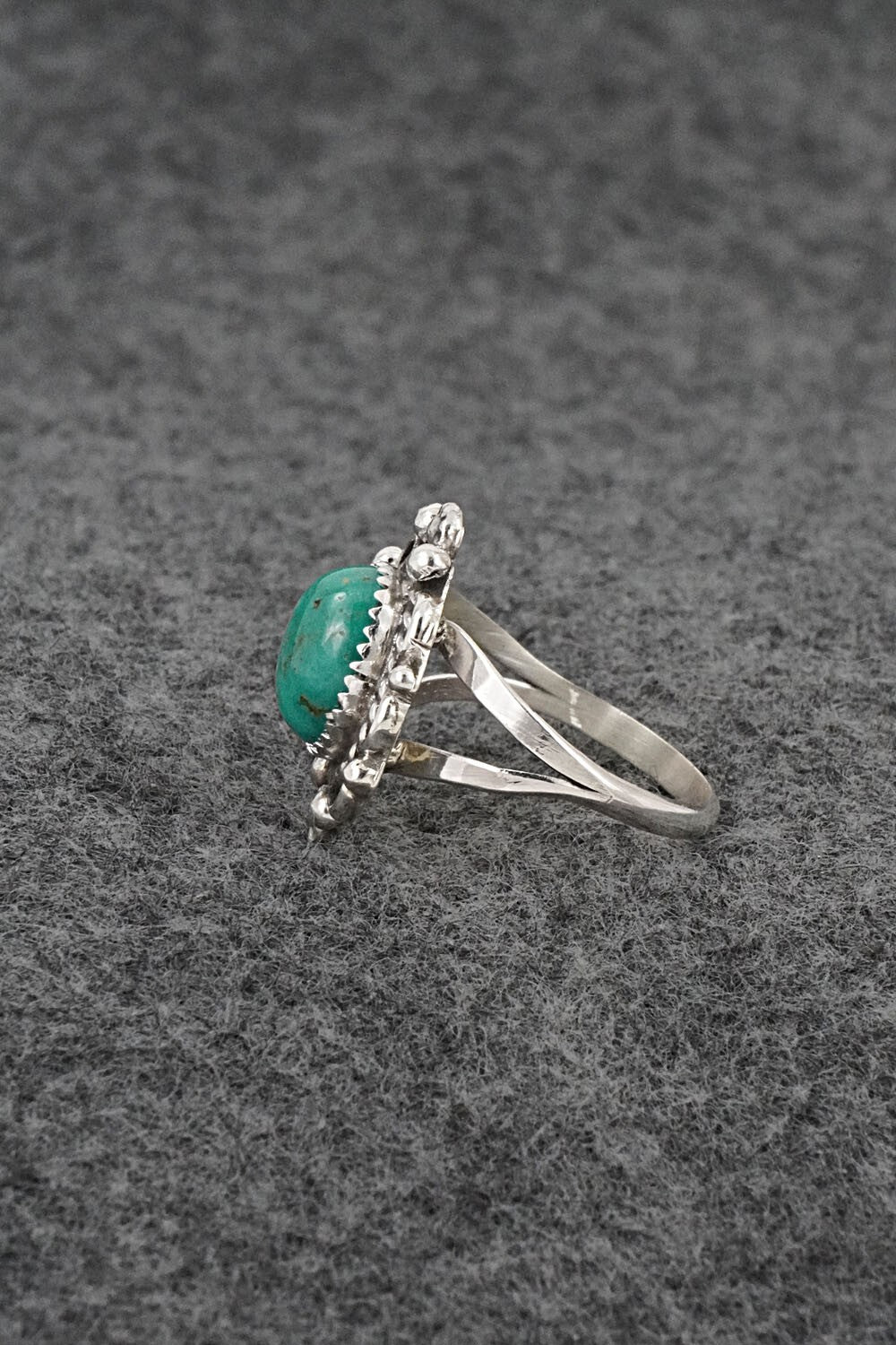 Turquoise & Sterling Silver Ring - Frieda Martinez - Size 7.25