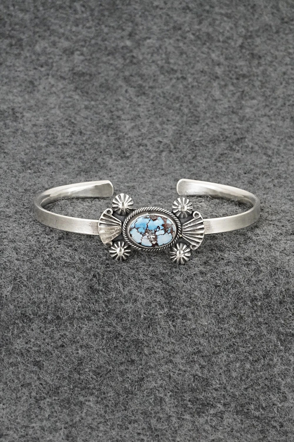 Turquoise & Sterling Silver Bracelet - Genevieve Francisco