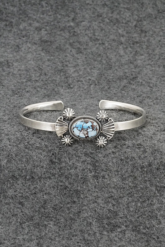 Turquoise & Sterling Silver Bracelet - Genevieve Francisco
