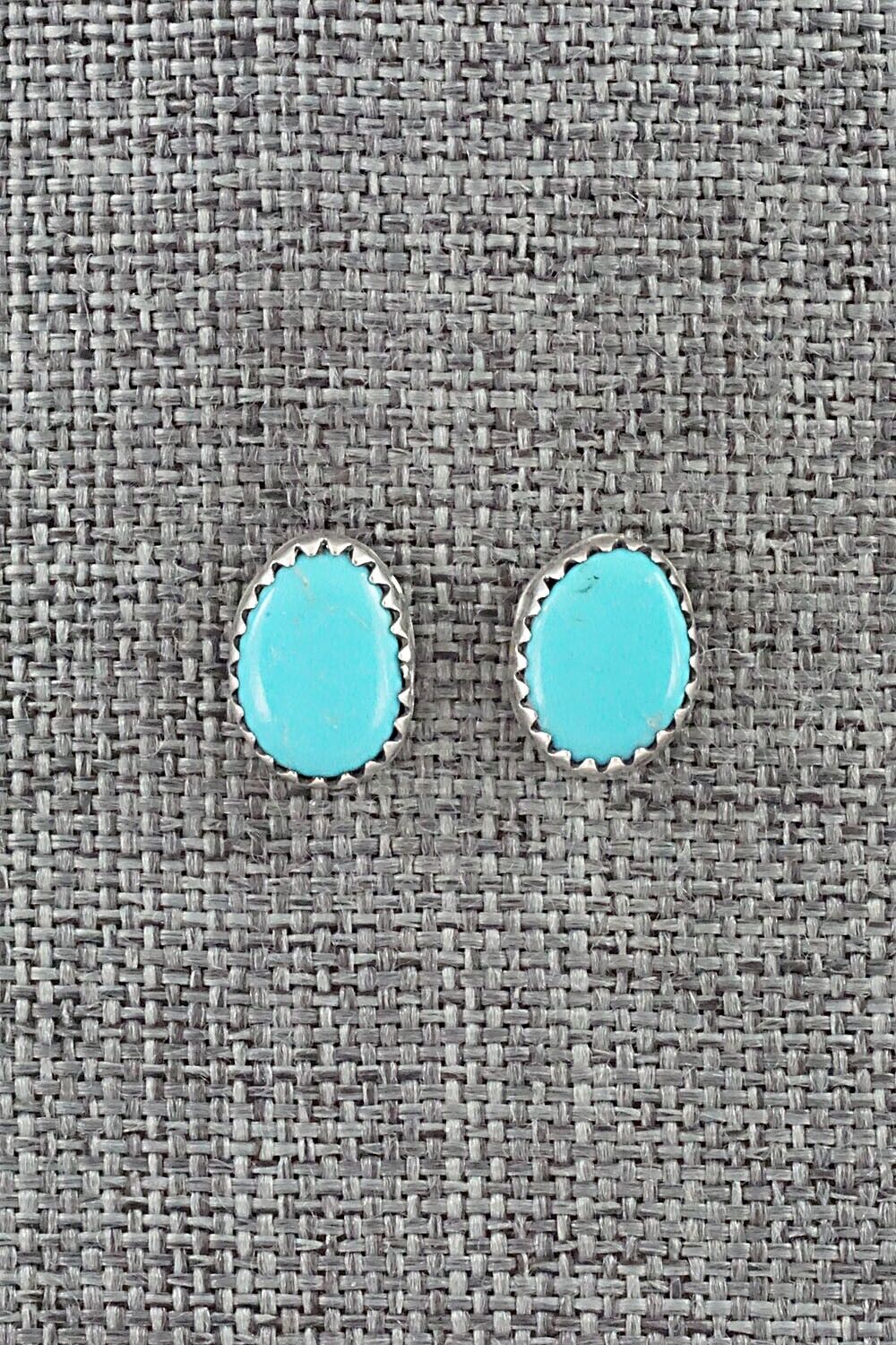 Turquoise & Sterling Silver Earrings - Annie Spencer